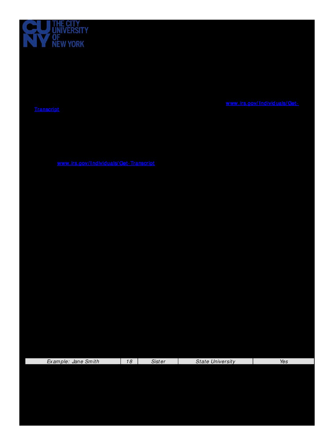 2021 2022 V1 Independent Verification Worksheet Hunter College 7753