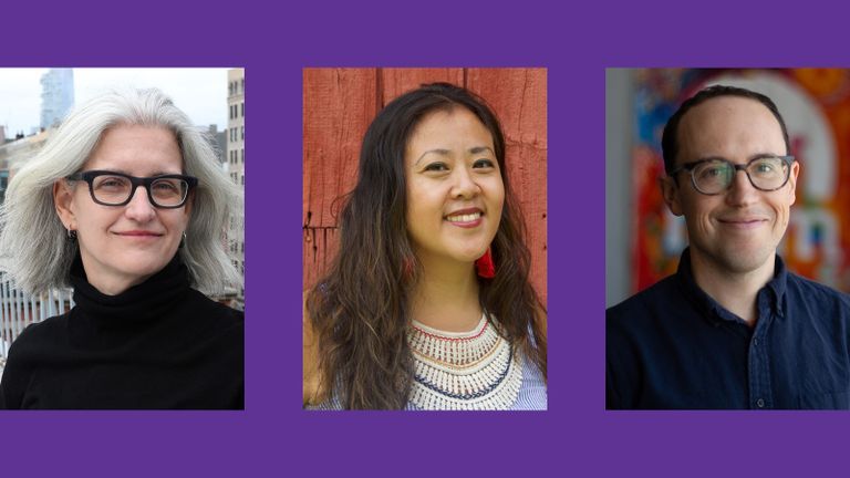 Headshots of Kelly Anderson, Betty Yu, and Jay Arthur Sterrenberg