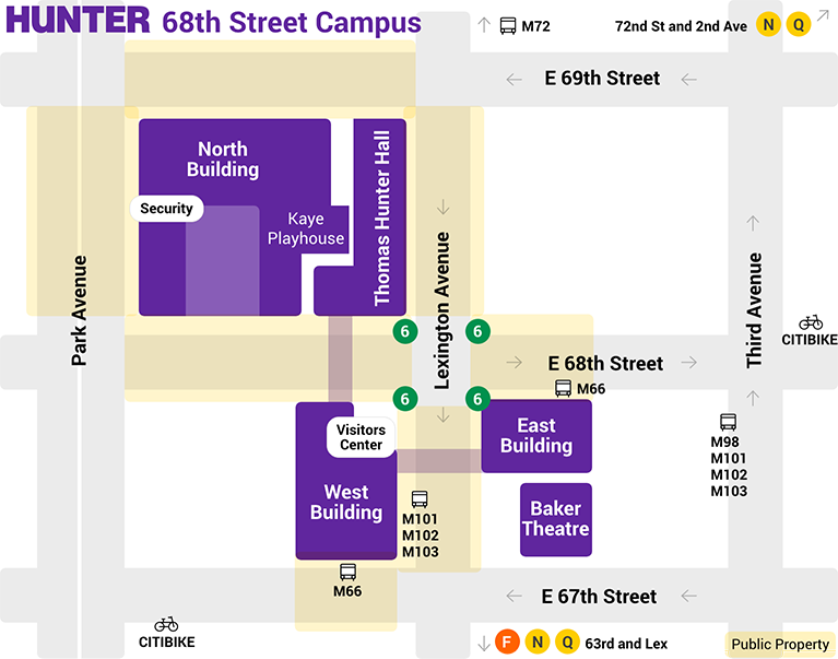 68th street campus map