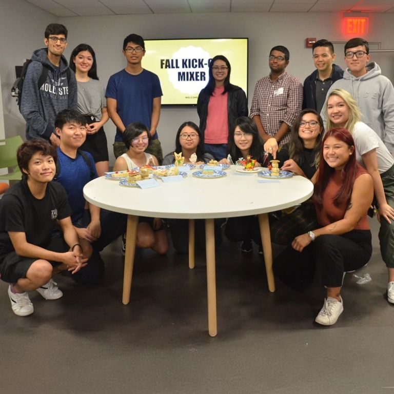 students group photo in an AASP event.