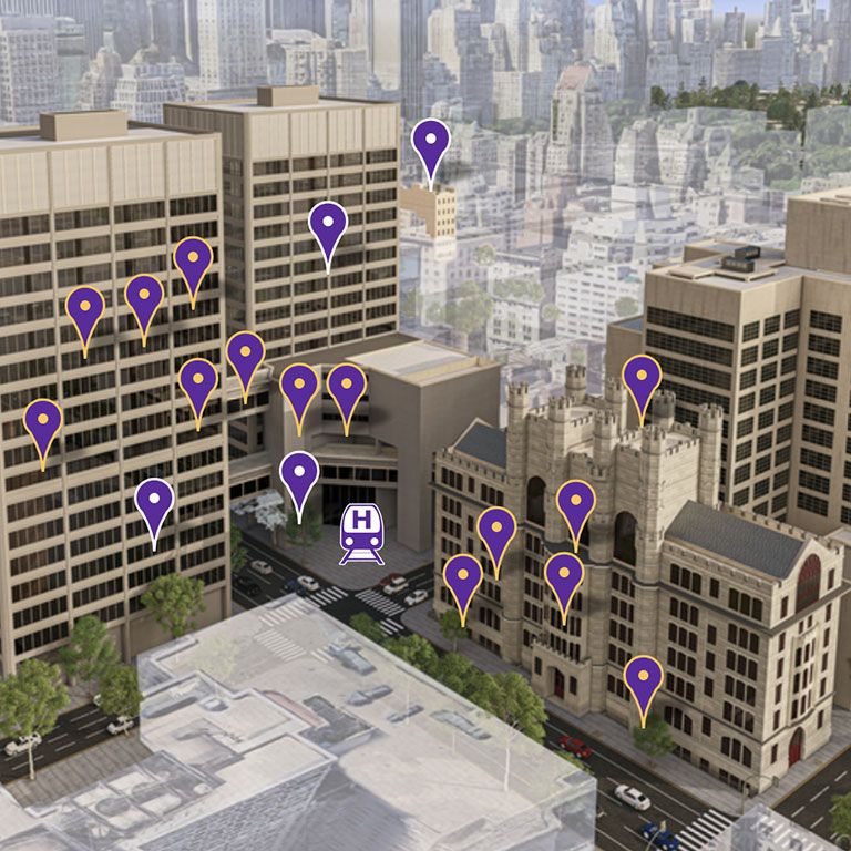 virtual tour of Hunter College screenshot of tool