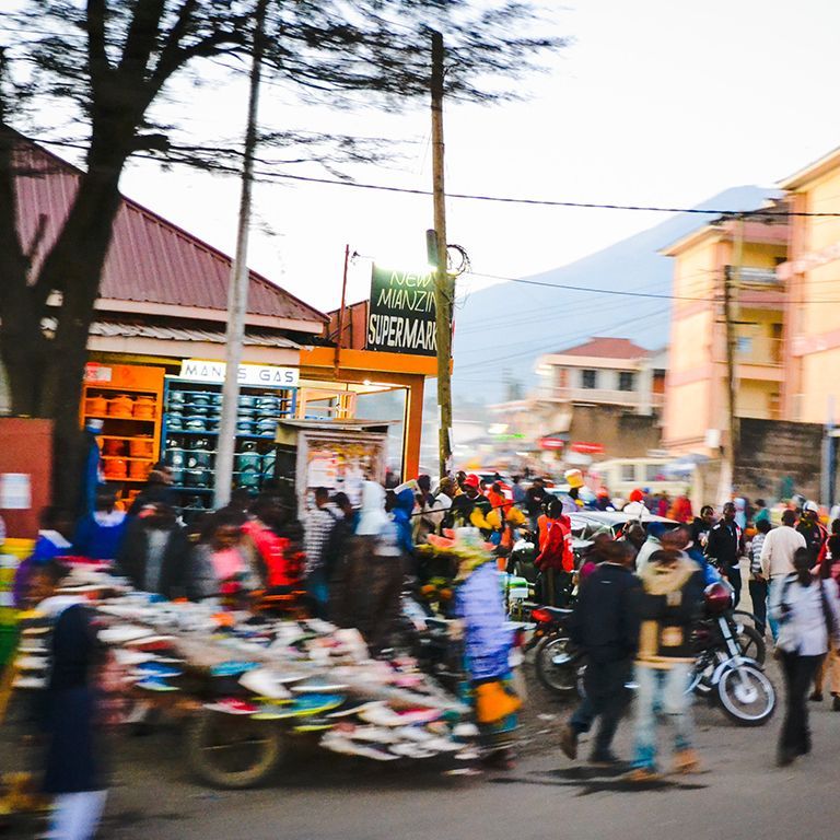 Busy Street in Tanzania