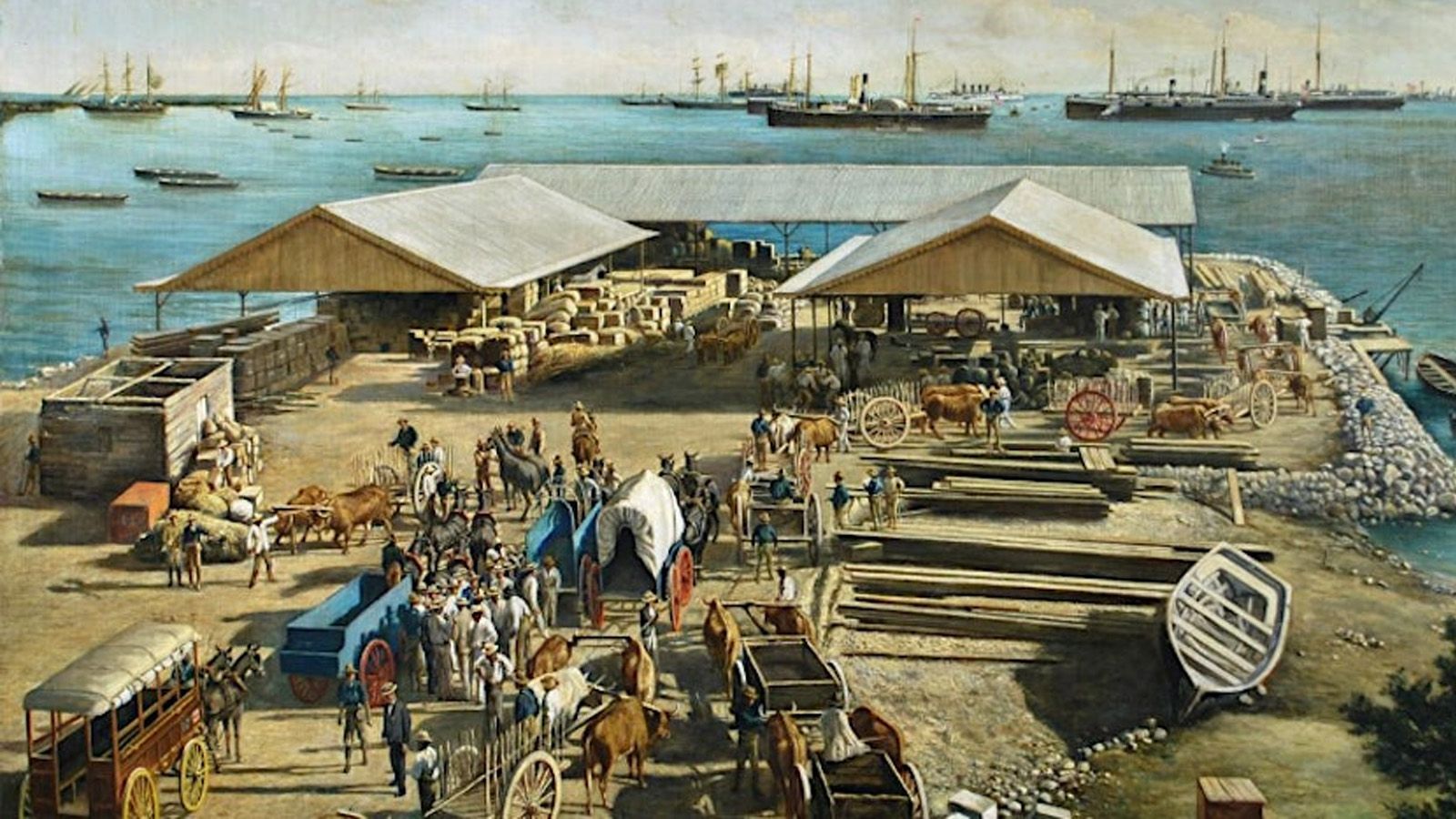 Image by Manuel Cuyàs Agulló, Americans disembarking in Ponce, July 27, 1898