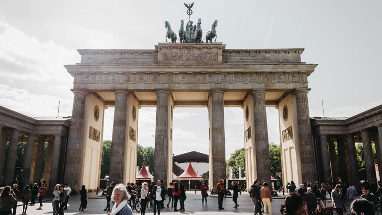 Photo of gate architecture in Berlin, Germany.