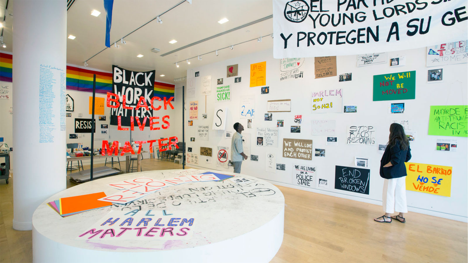 black lives matter exhibit  at harlem gallery