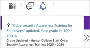 Brightspace notification alerts