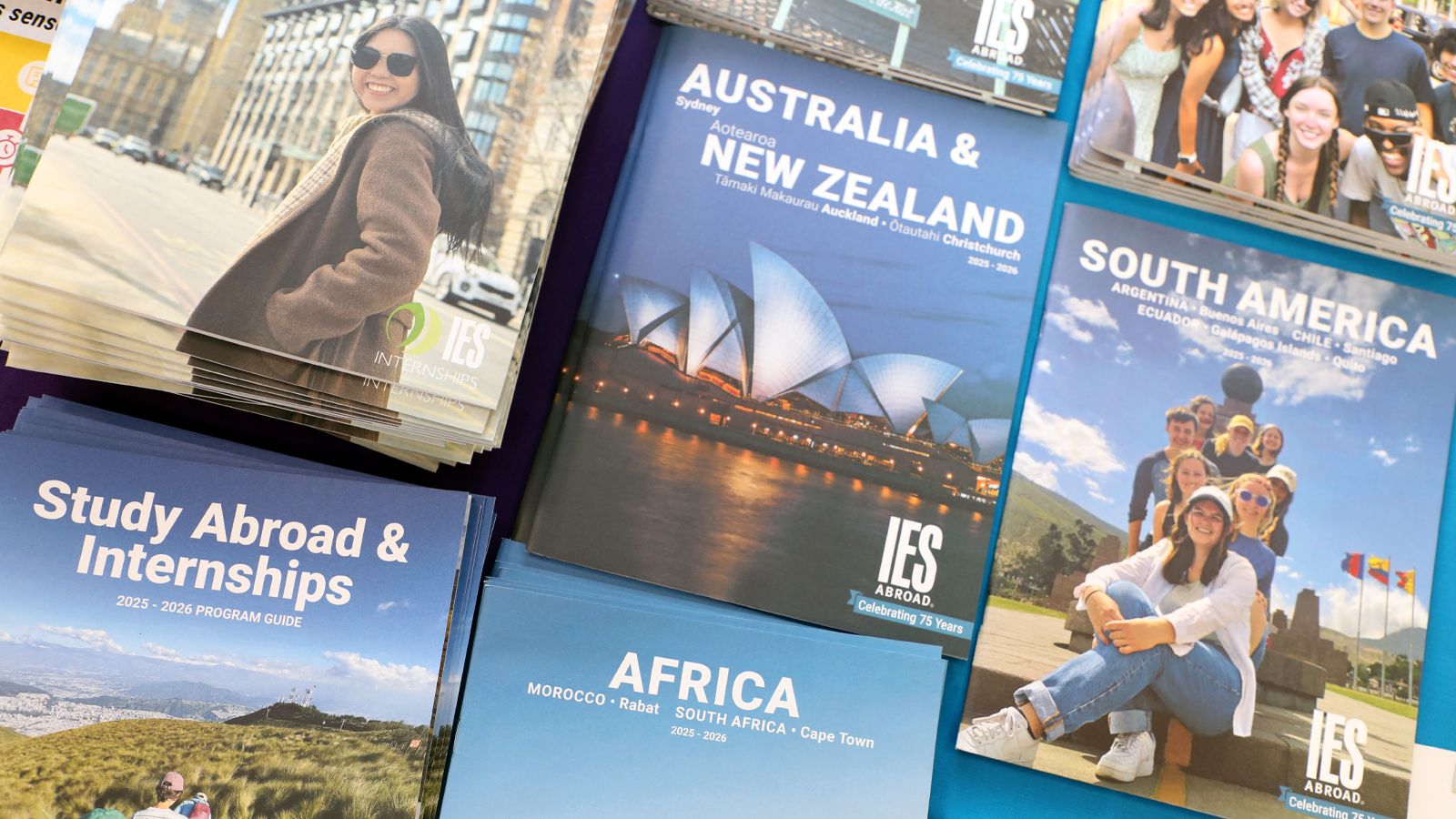 Brochures advertising study abroad program