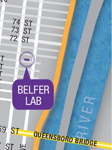 Map of Belfer Lab.