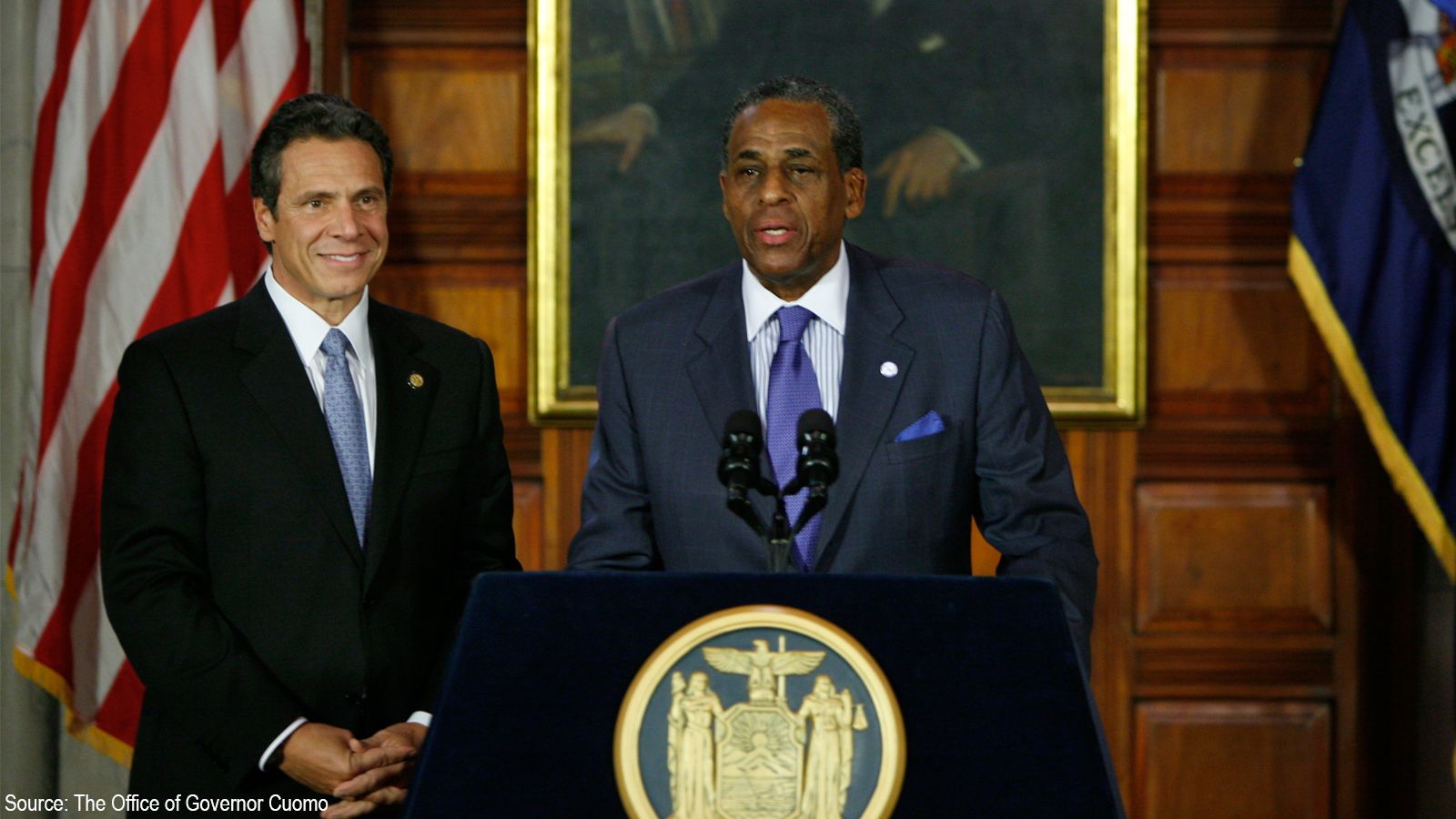 Governor Cuomo and the Honorable Carl McCall.