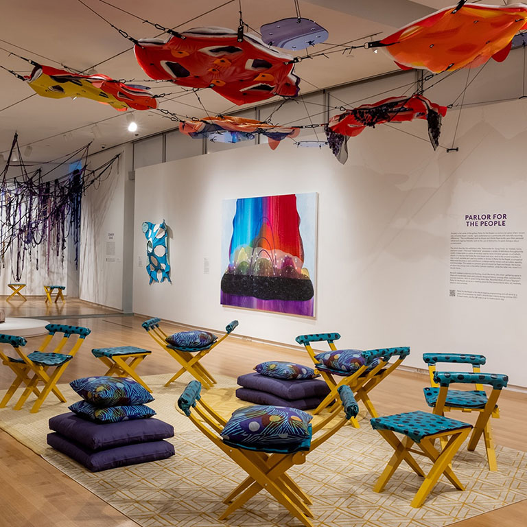 Carrie Moyer's exhibit