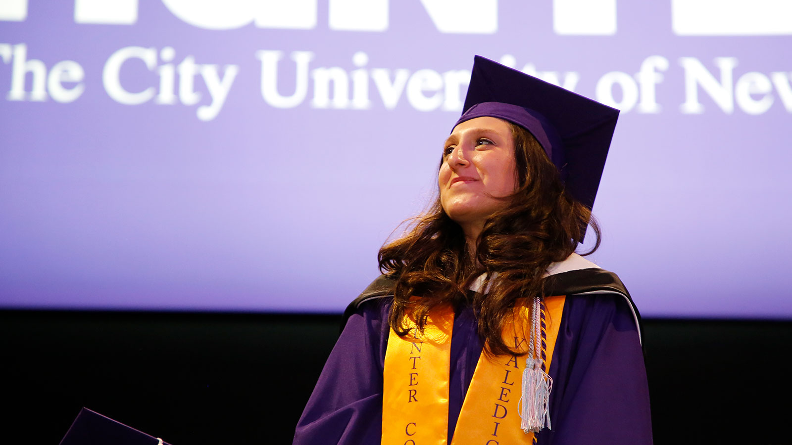 college graduation stage