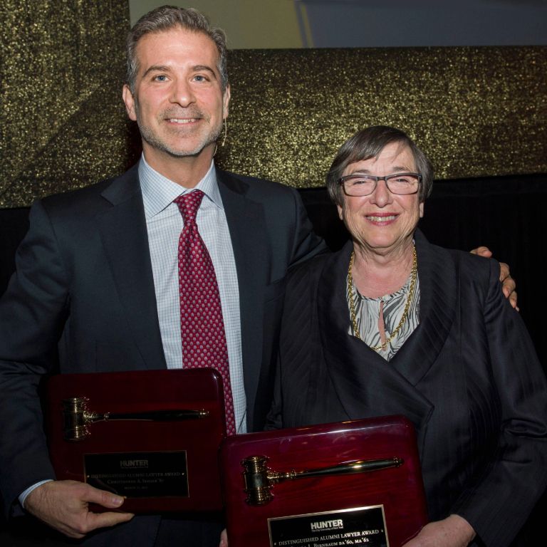 Photo of Chris Seeger and Sheila Birnbaum.