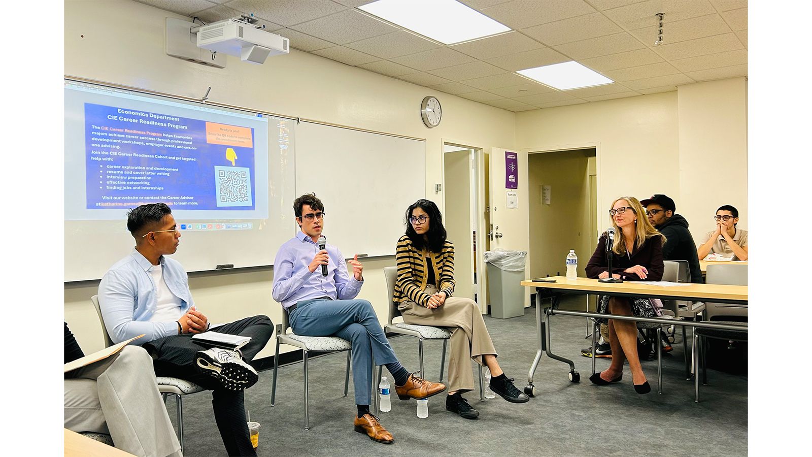 Students giving a presentation