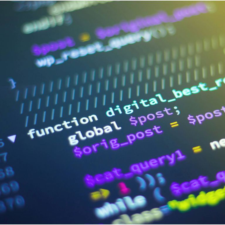 Code functions in a computer screen.