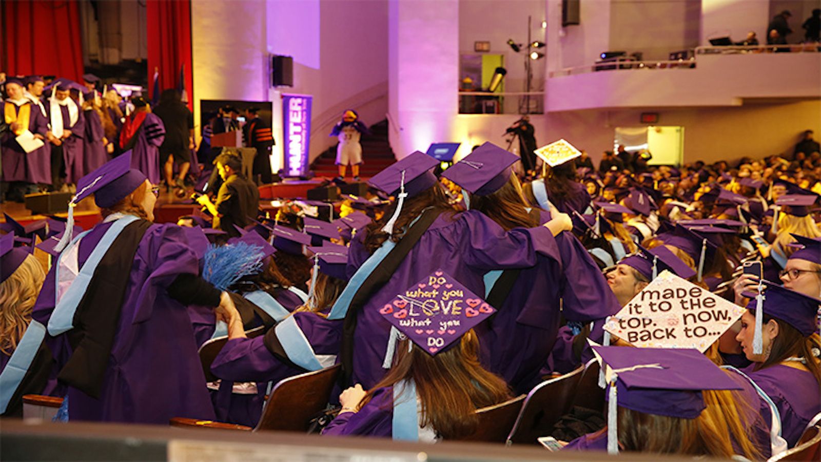 Students pictured at last year's winter commencement