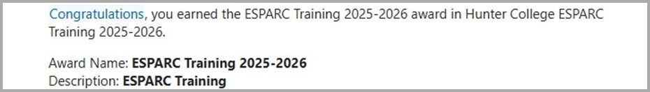 Compliance course completion email confirmation