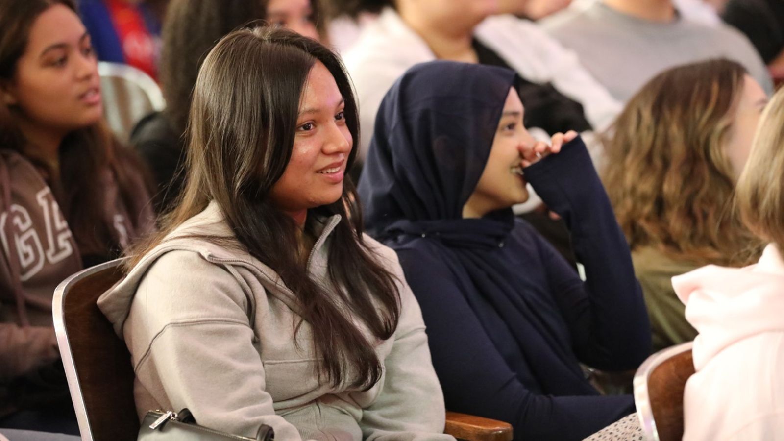 New students listened to Convocation speakers.