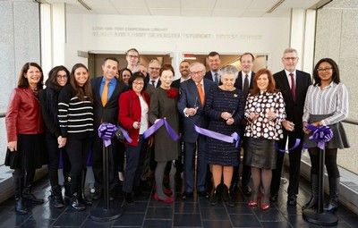 Cooperman library ribbon cutting