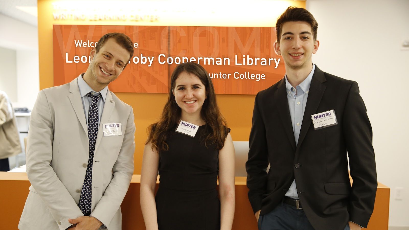 students in Cooperman Library
