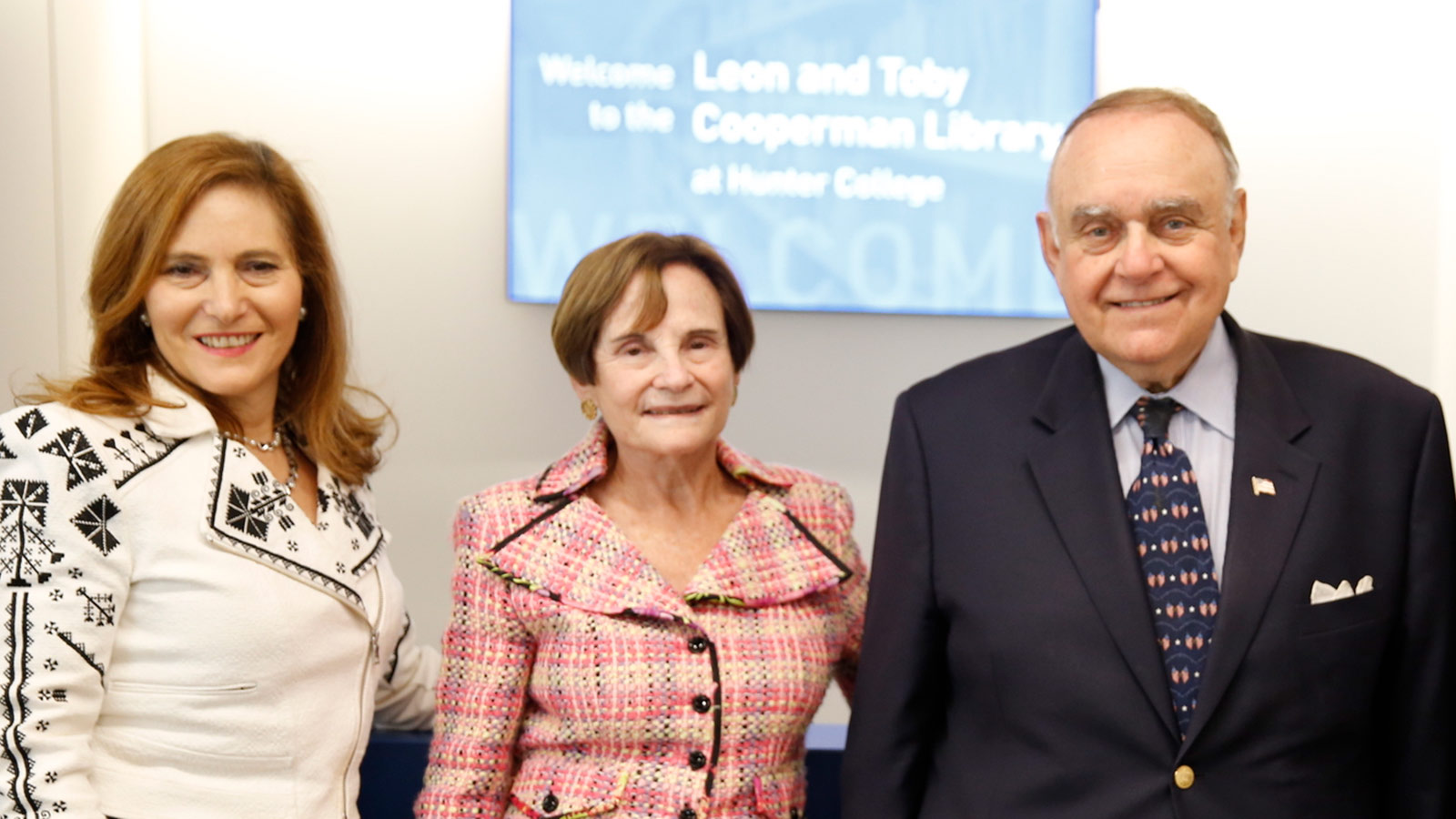 Toby and Leon Cooperman with President Raab