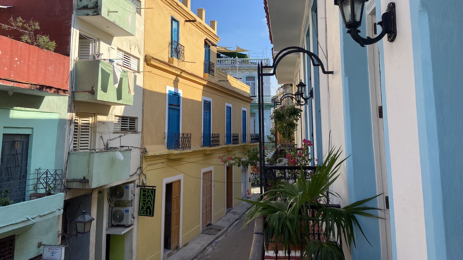 A photo of a street in Havana