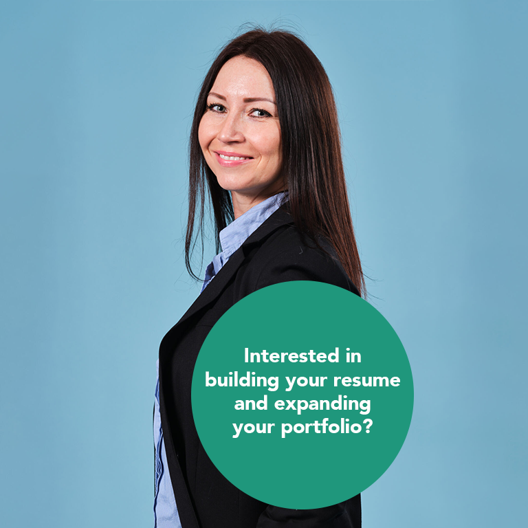 interested in building your resume and expanding your portfolio?
