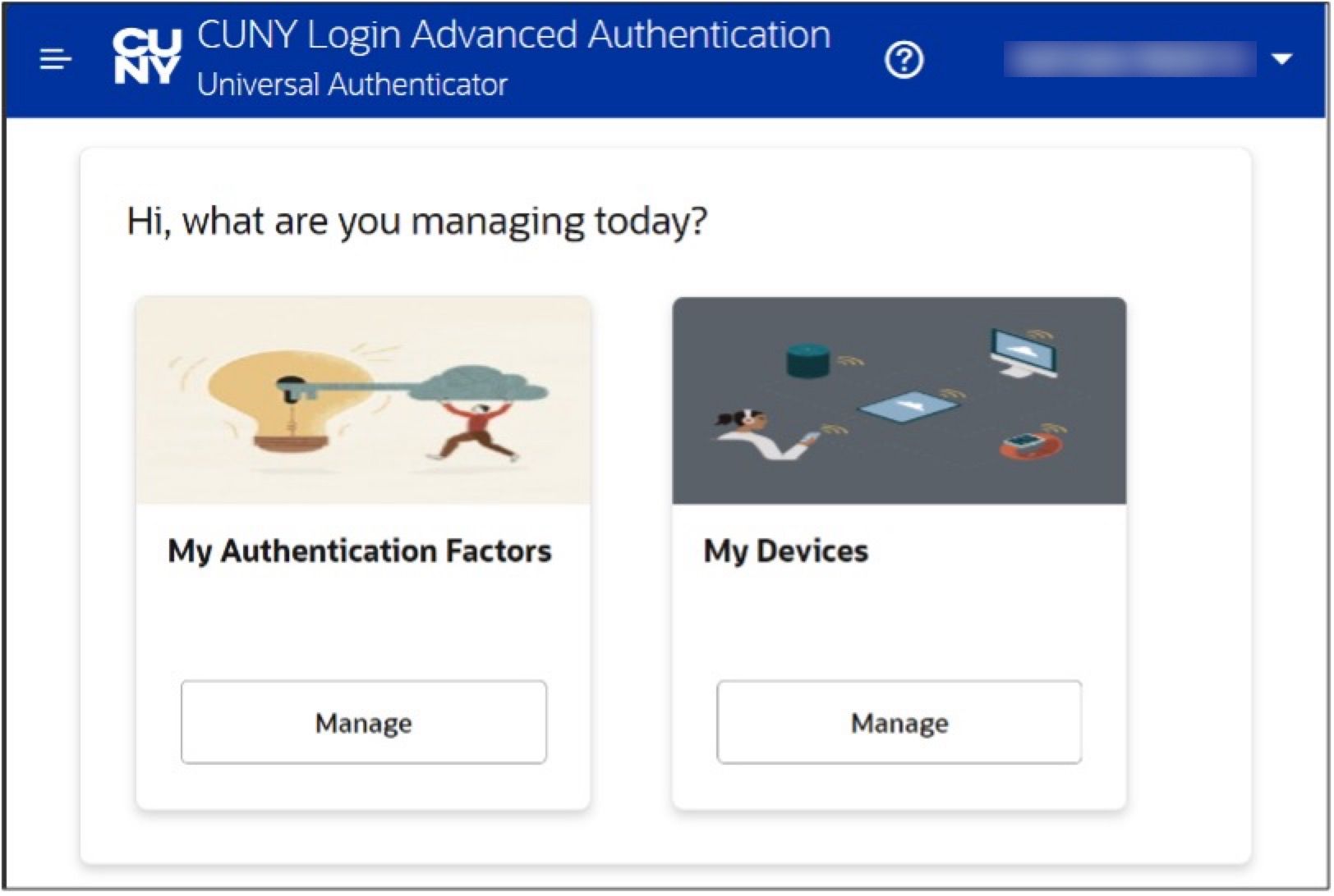 CUNY MFA self service dashboard