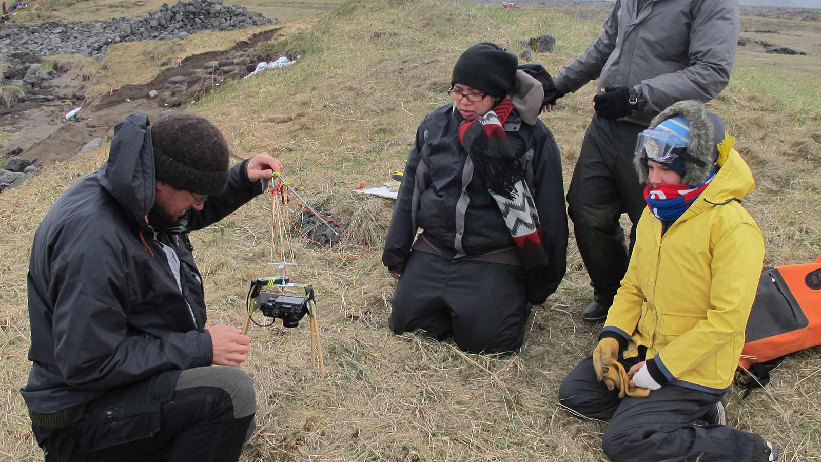 CUNY Undergrads being instructed in remote photography in Iceland.