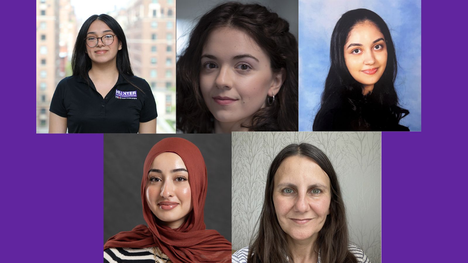 Hunter Students Claim Half of Prestigious CUNY Zeller Scholarships headshots