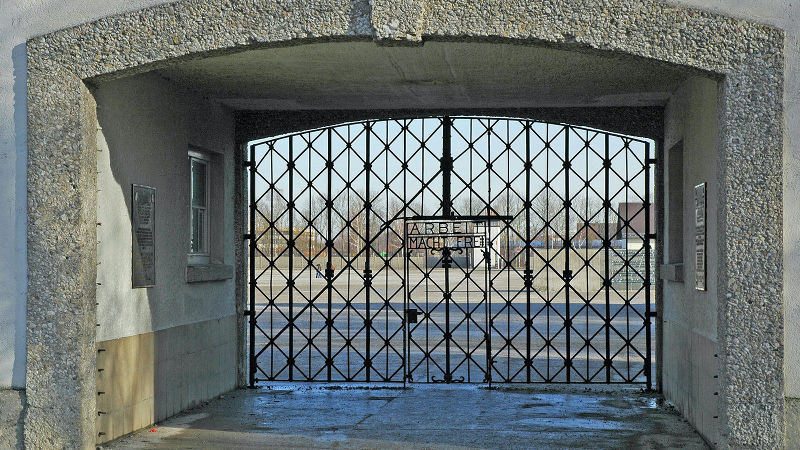 Stock image of dachau concentration camp