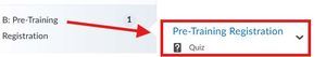 EHS Preregistration for training on brightspace