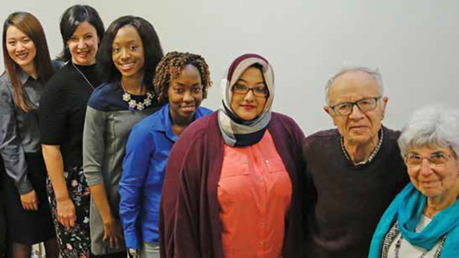 Eva Grove Immigrant Scholarship students