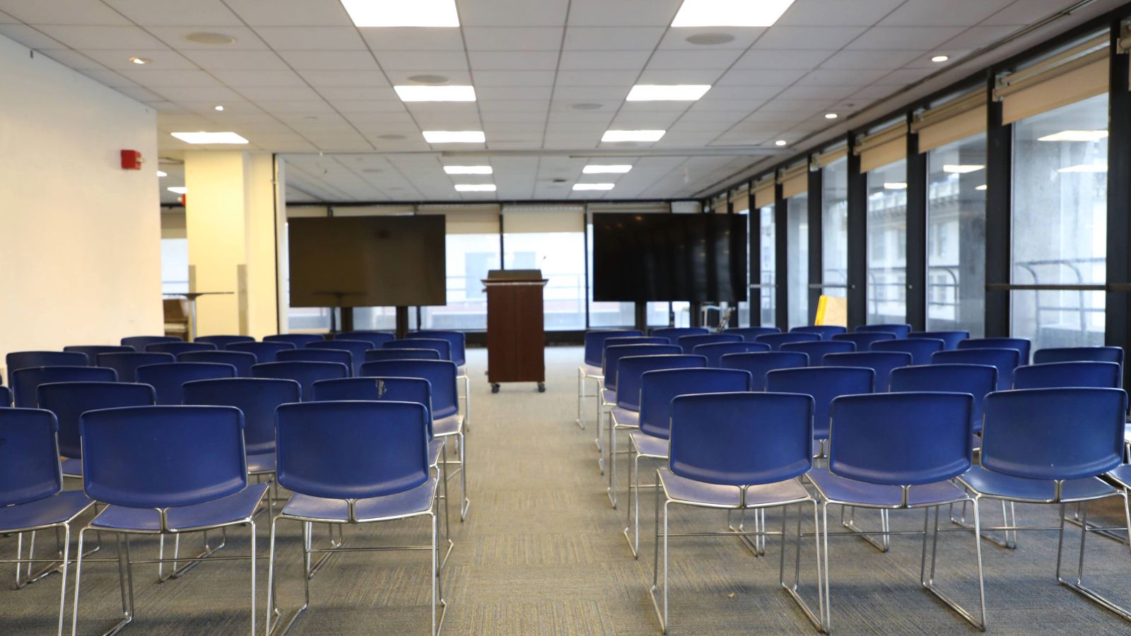 Hunter College faculty and staff dining room.