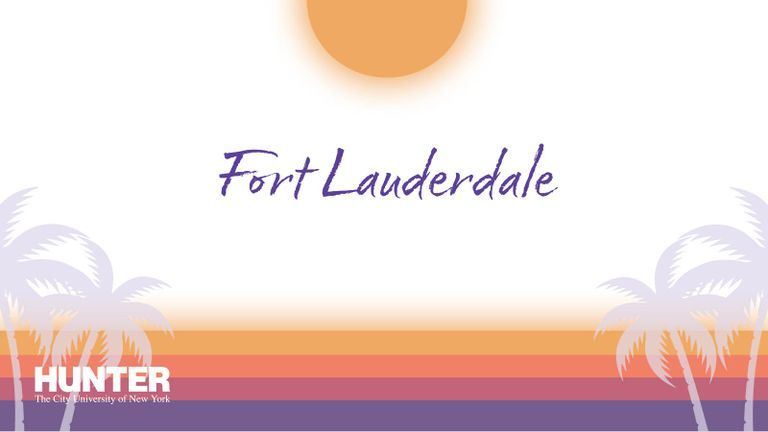 Alumni weekend in Fort Lauderdale