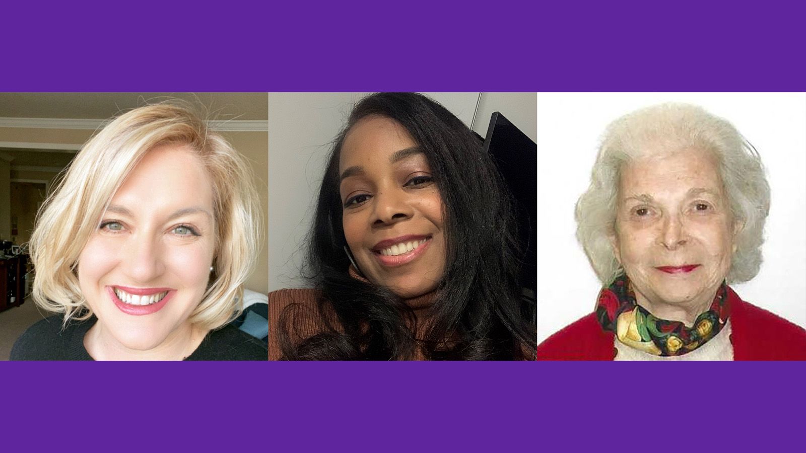 (From left) Alexis Eggleton, Charlene Culler, and Viviane Sallay