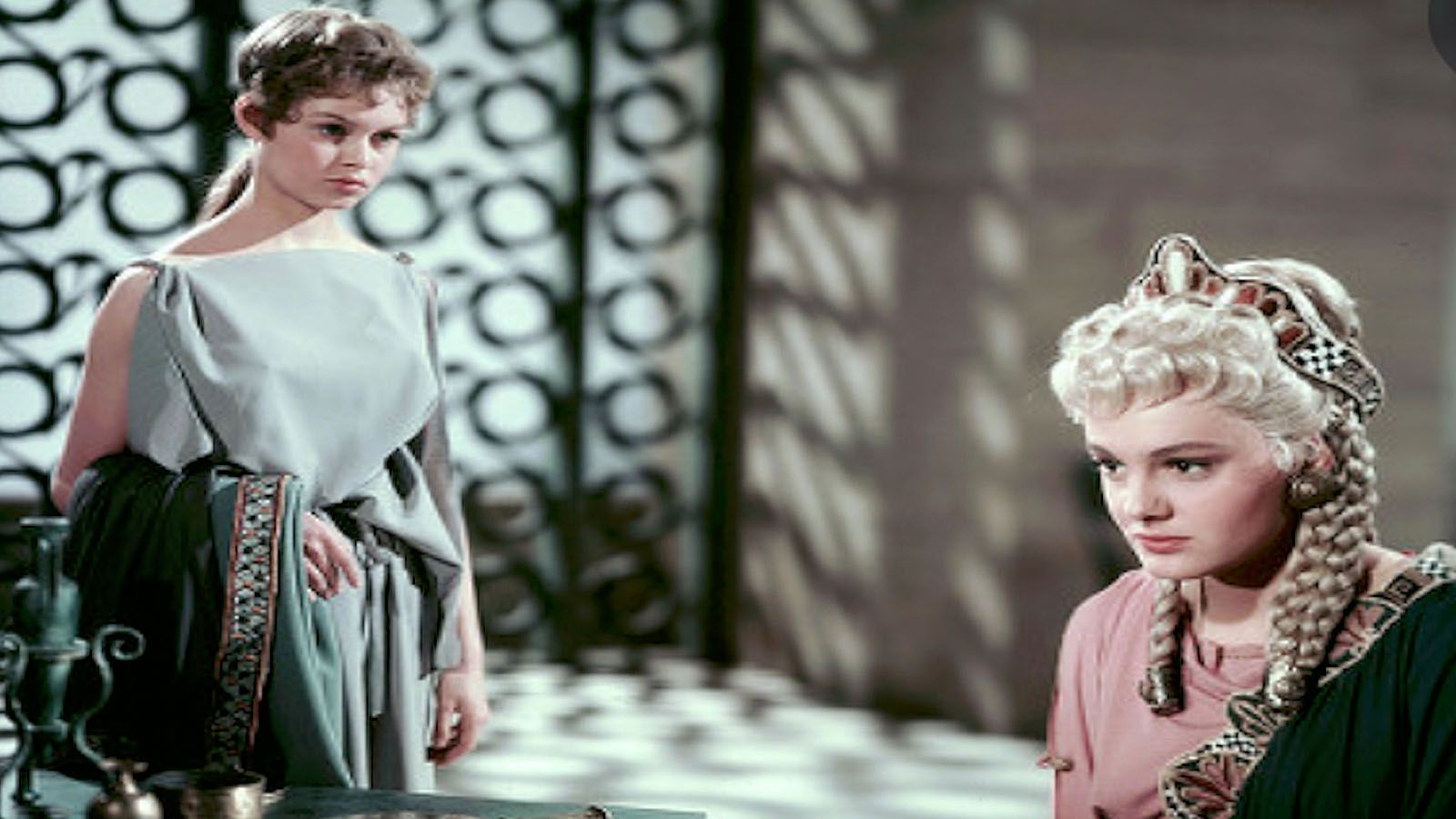 Still frame from the 1956 film, Helen of Troy