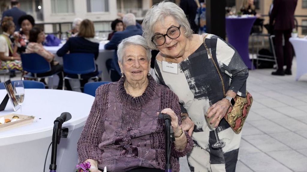 Helene Goldfarb ’51 and Judith Zabar ’54.