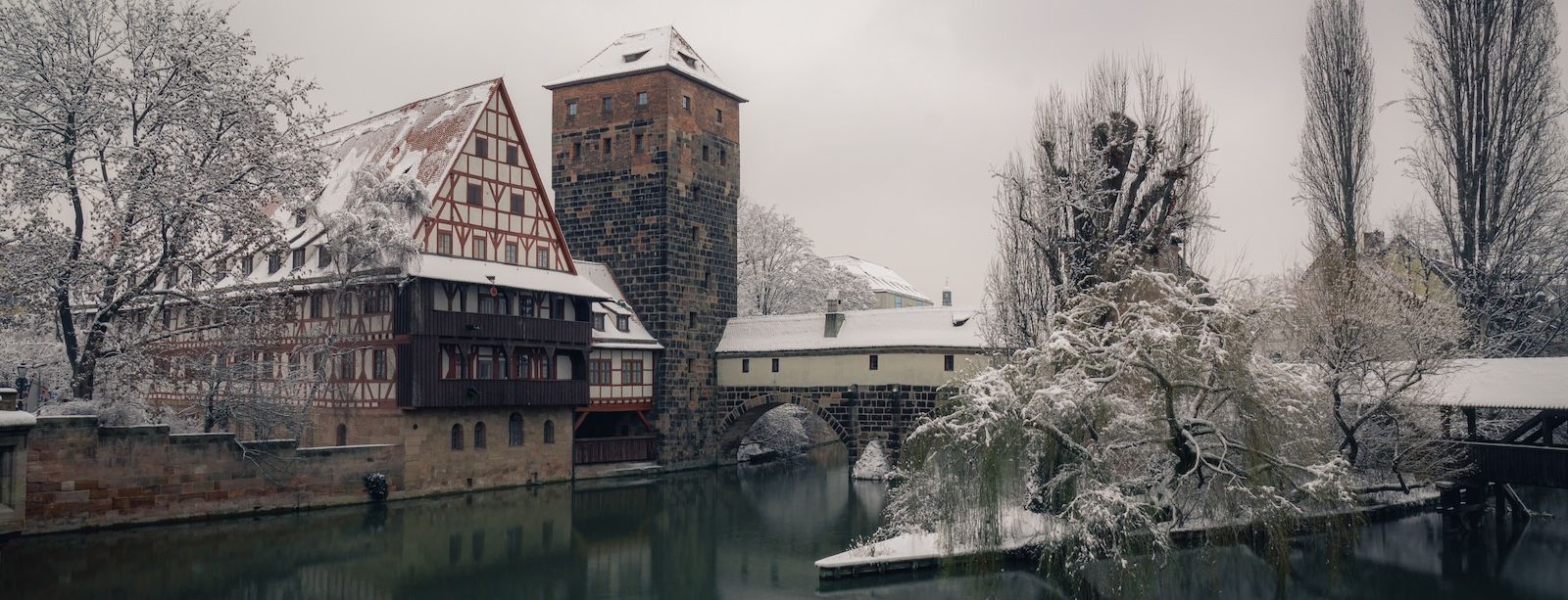 Henkersteg in Nuremberg during winter