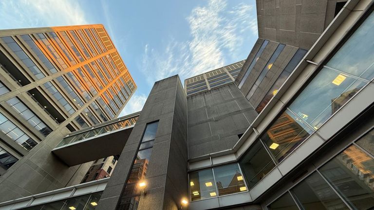 Hunter College at sunset