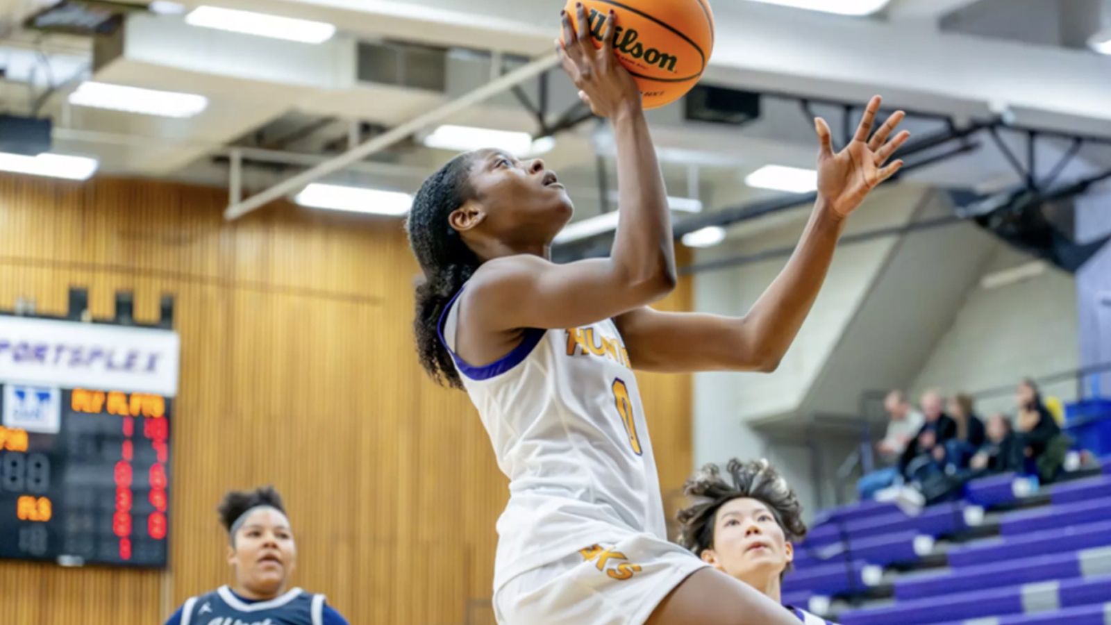 People playing basketball