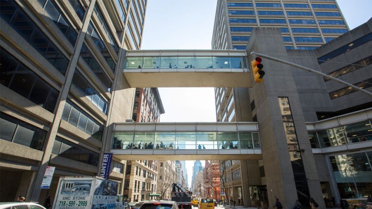 Hunter college sky bridges