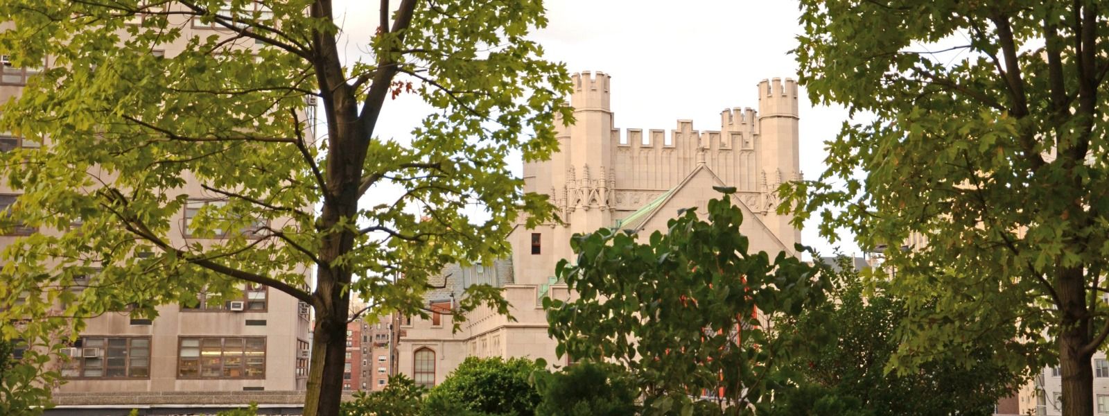 hunter campus with trees
