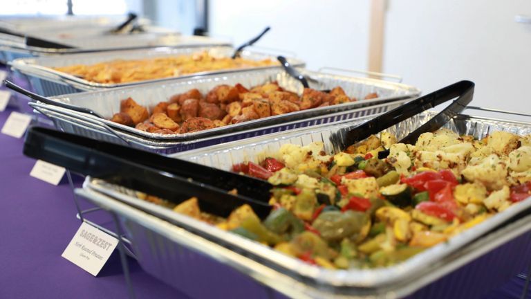 Hunter College food during Alumni Event.