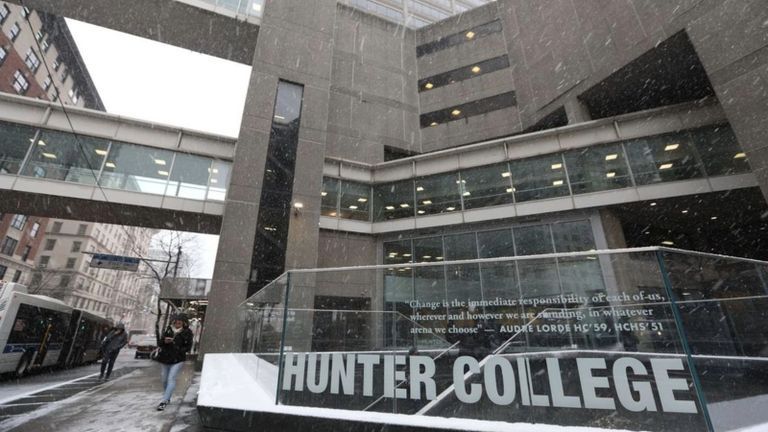 hunter college campus from outside the West Buliding