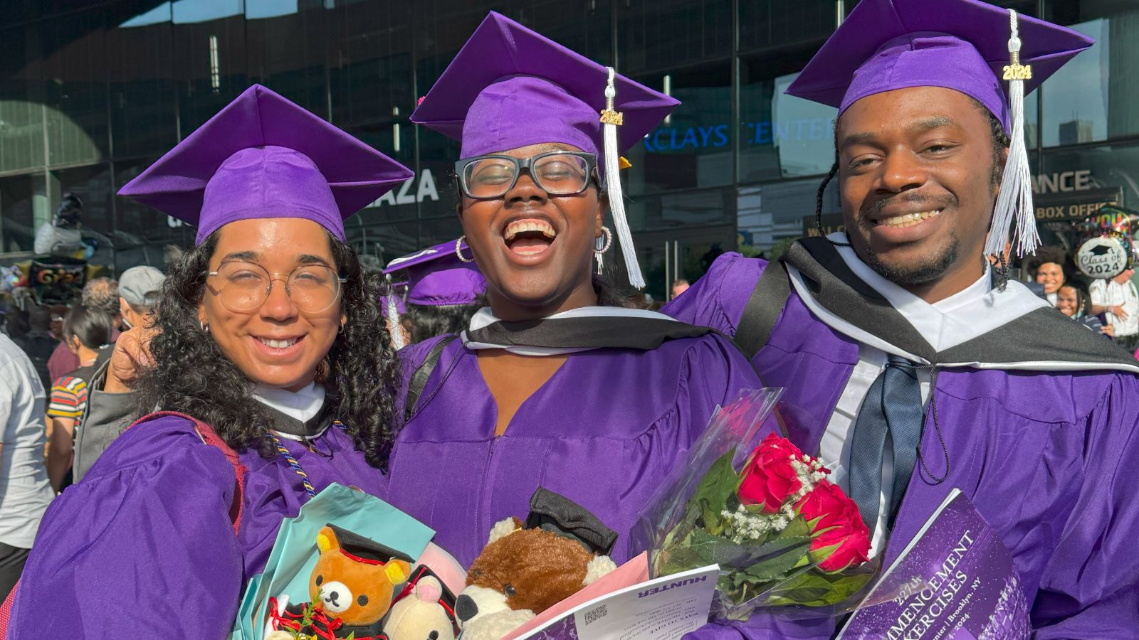 Hunter College students graduation.