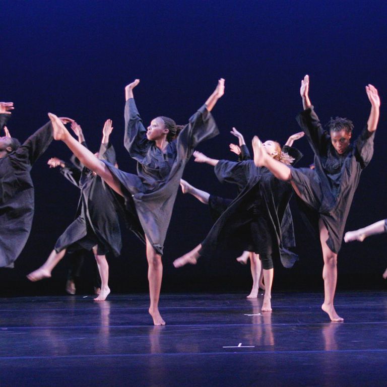 hunter dance students on stage at production