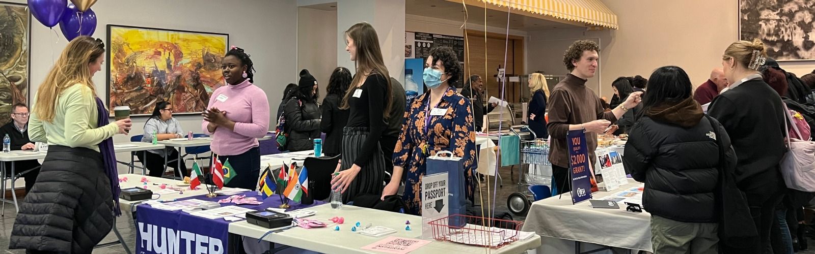Hunter study abroad fair.