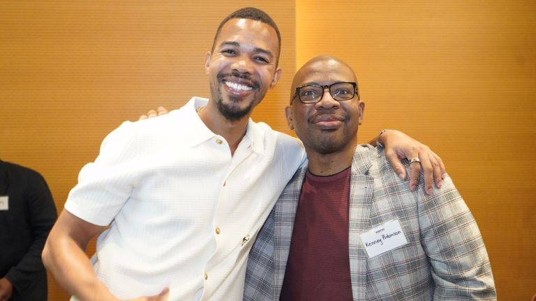 Irwin Taylor Forbes ‘19 with Kenney Robinson.
