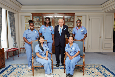 lauder with nursing students