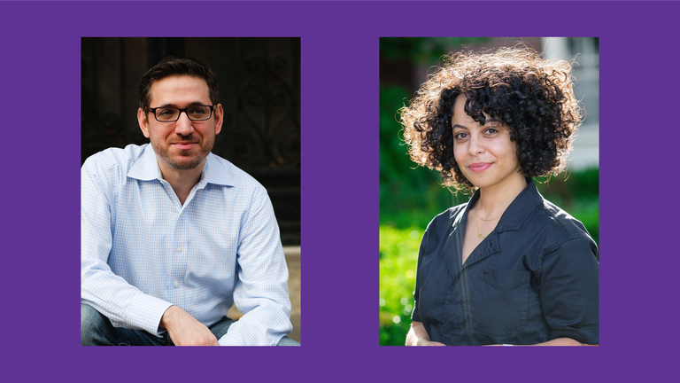 Headshots of professor Zalman Neufield and professor Heba Gowayed